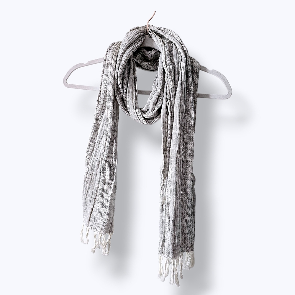 AEO Lightweight Metallic Silver Fashion Scarf